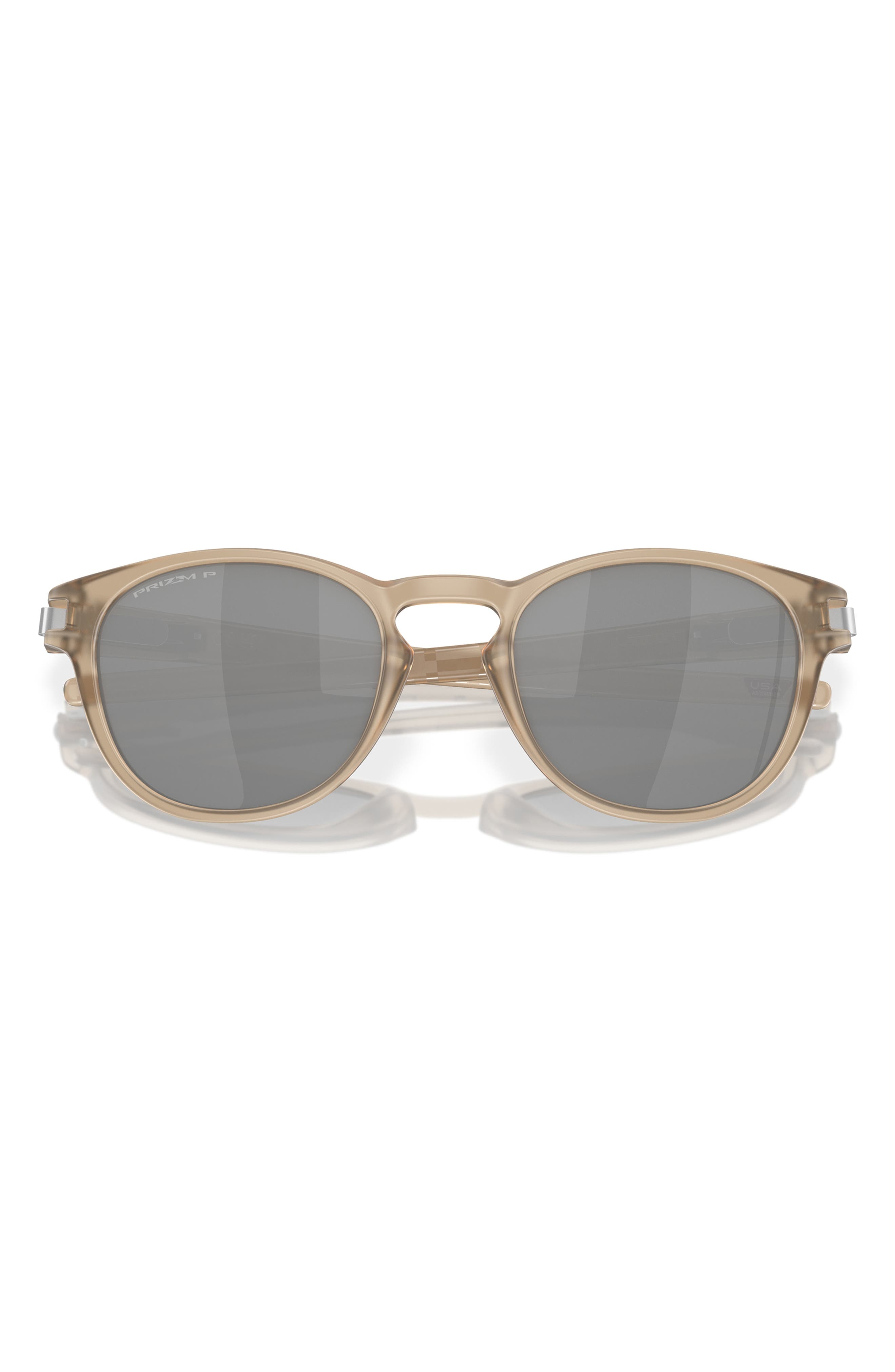 Oakley Latch 53mm Prizm™ Oval Sunglasses in Shiny Black at Nordstrom - 4