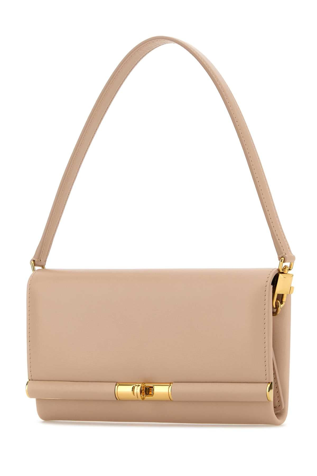 Dolce & Gabbana Women Powder Pink Leather Marlene Clutch - 2