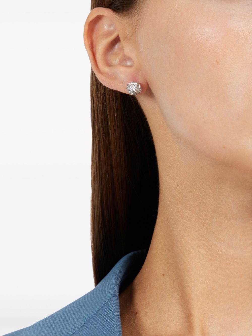 Pine rhinestone-embellished earrings - 4