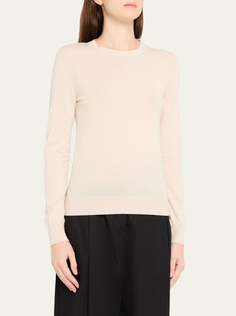 Loro Piana Long-Sleeve Cashmere Sweater outlook
