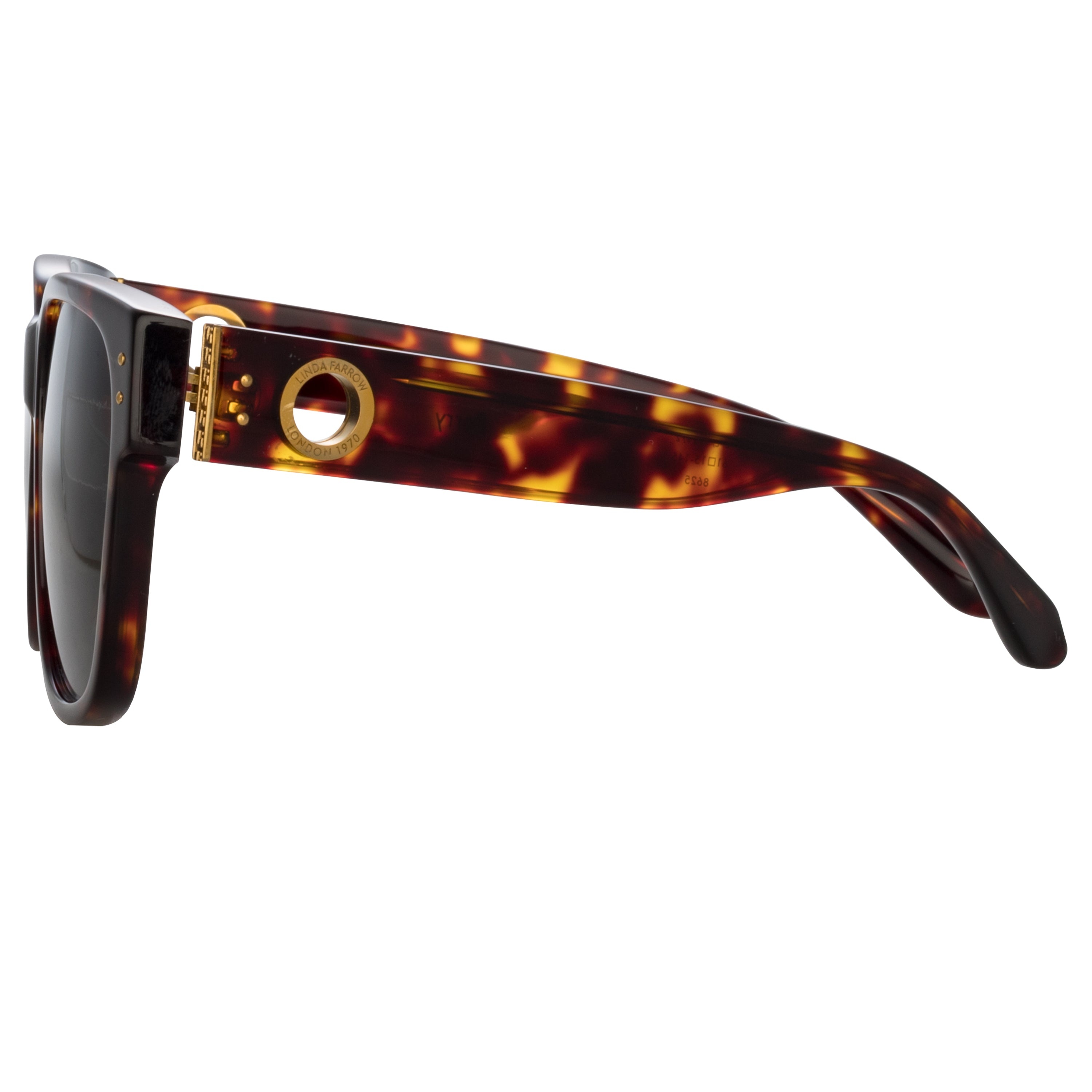 PERRY D-FRAME SUNGLASSES IN TORTOISESHELL - 4