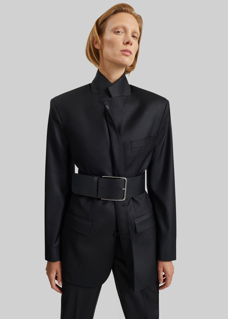 BETTTER Bettter Folded Blazer With Slits - Black outlook