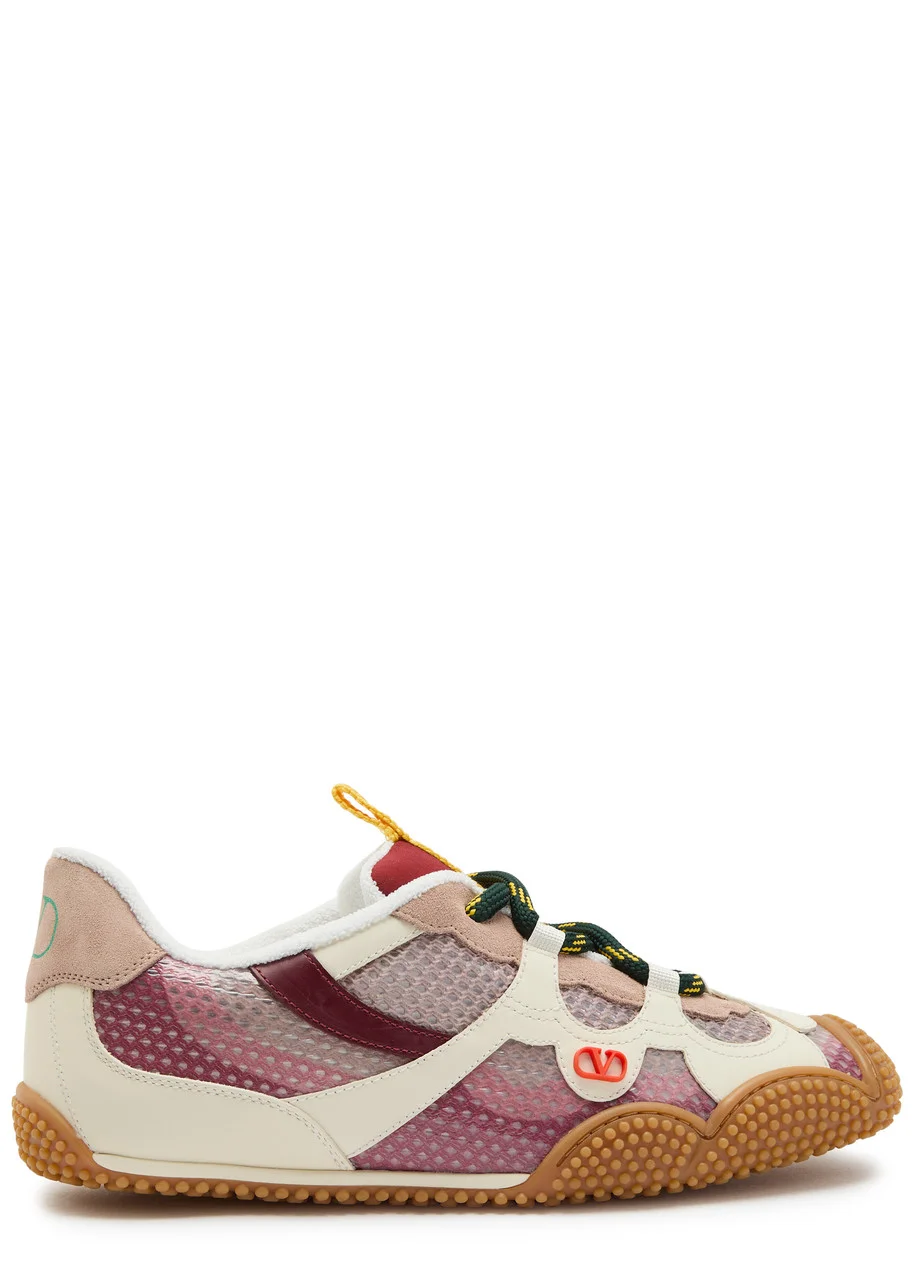 Valentino Amphibia Panelled Mesh Sneakers - 1