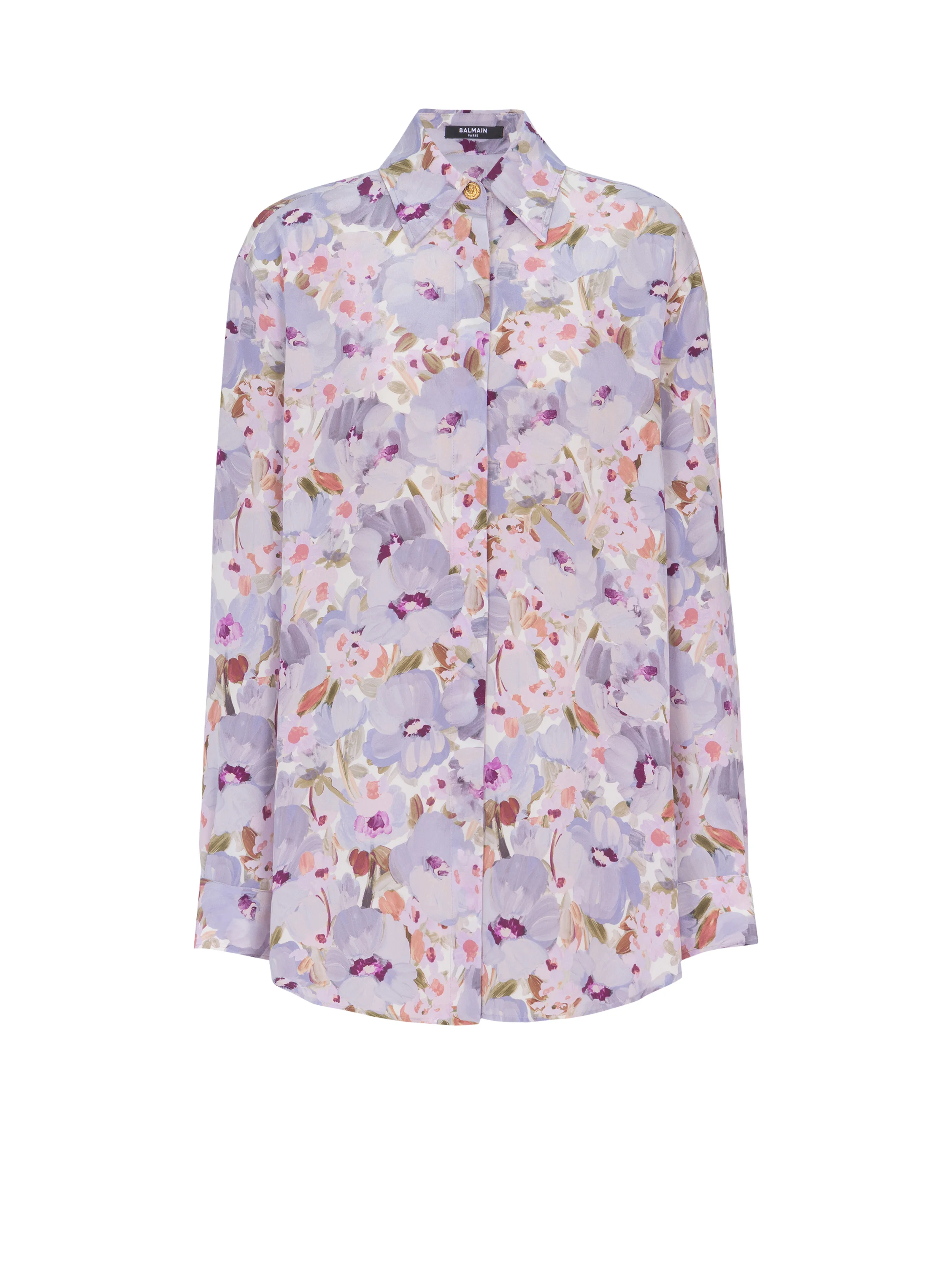 Printed cotton poplin shirt - 1