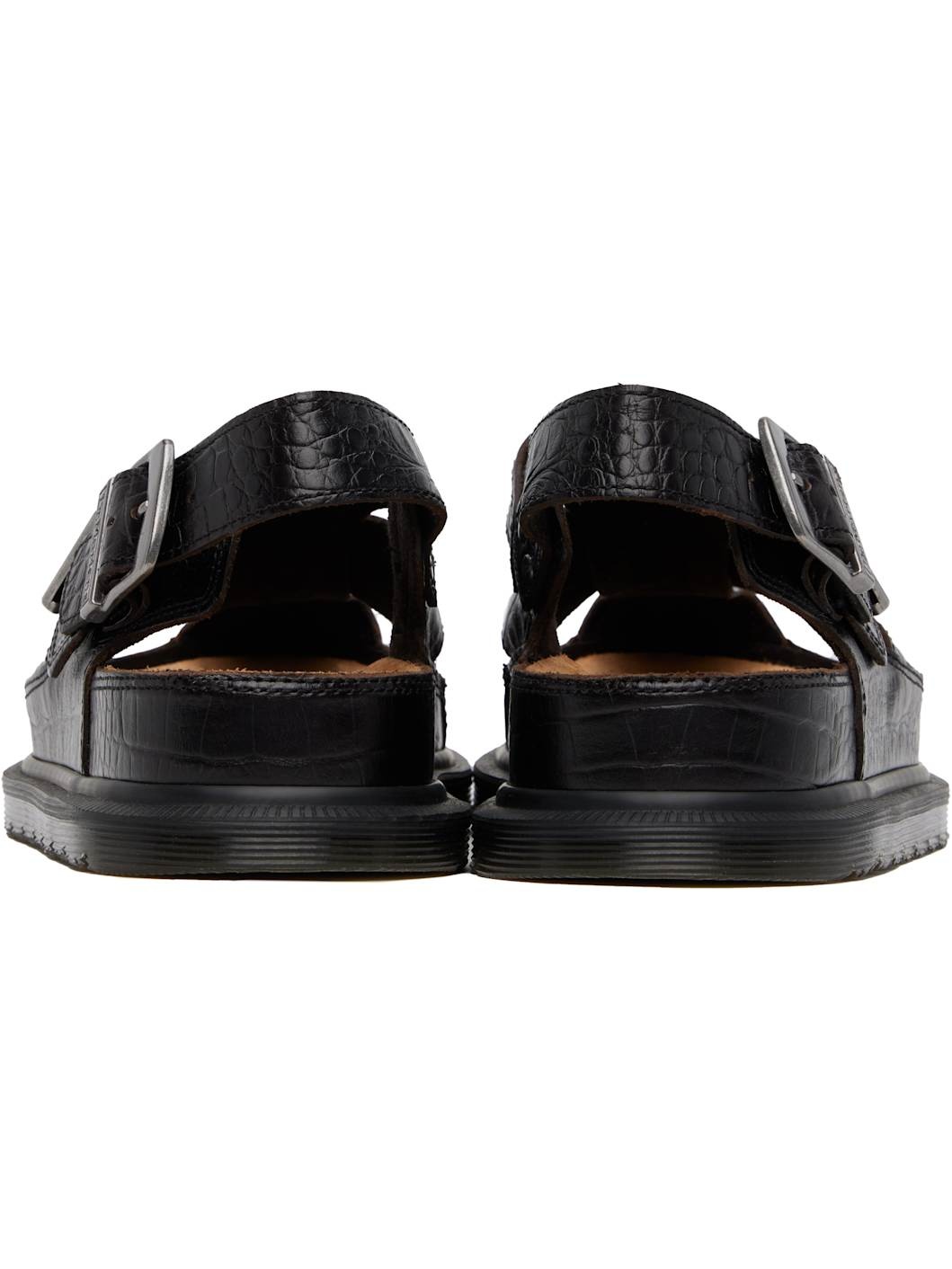 Brown Fisherman Crocodile Analine Leather Sandals - 2
