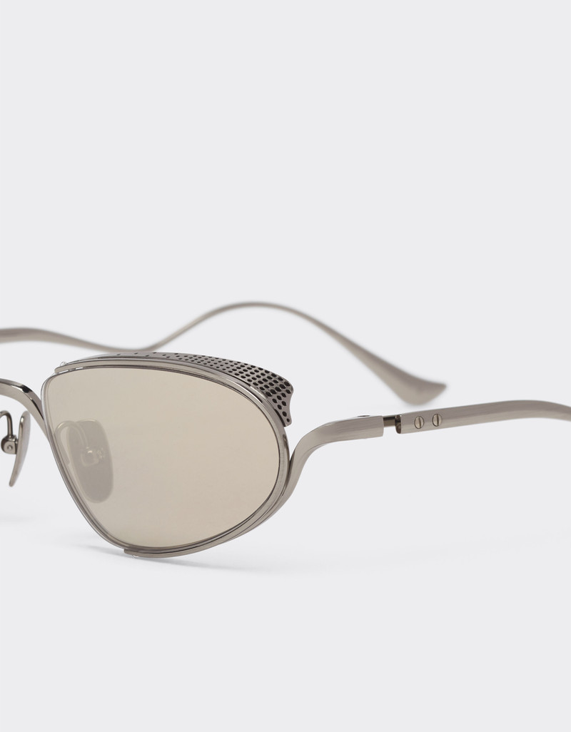 Ferrari sunglasses in silver-tone titanium with grey lenses 7