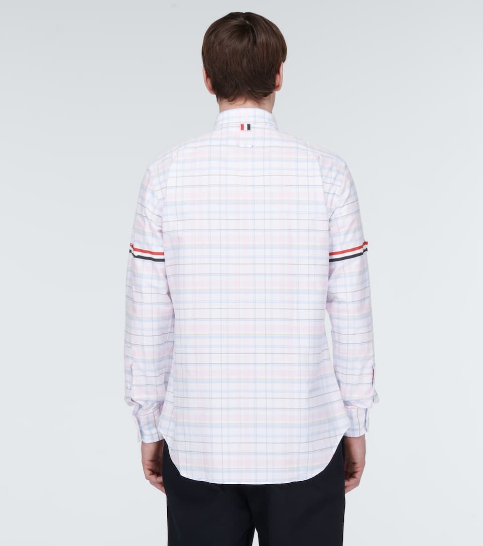 Checked cotton poplin armband shirt - 4