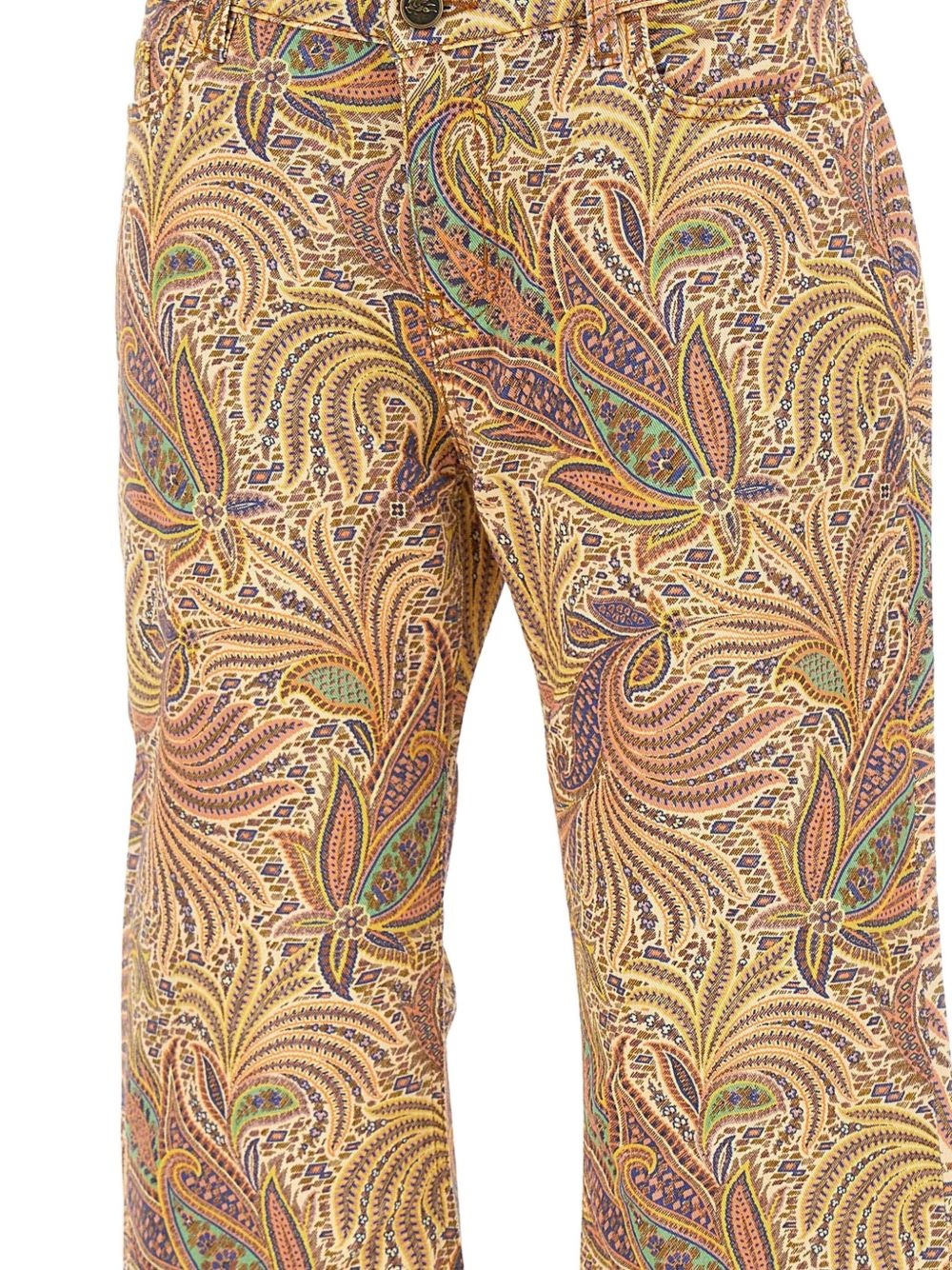 paisley-print trousers - 4