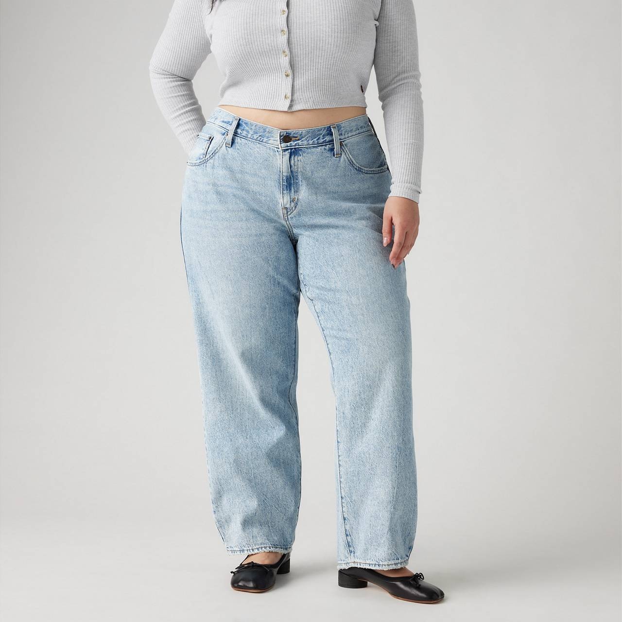 BAGGY DAD WOMEN'S JEANS (PLUS SIZE) - 4