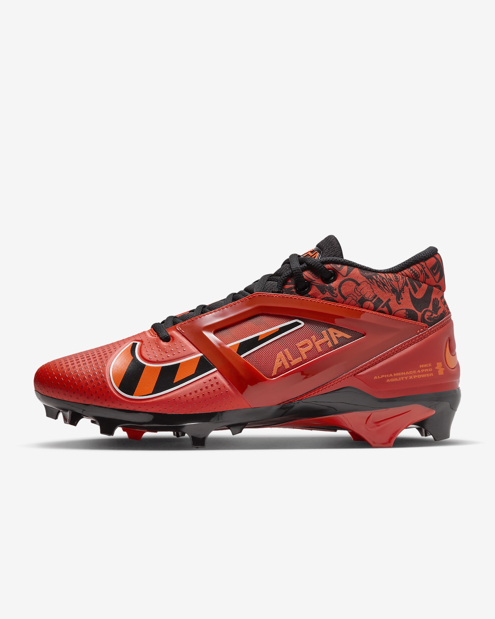 Nike Alpha Menace Pro NRG 4 TD Football Cleats Size 14 ORANGE NEW Nike Alpha Menace Pro 4 NRG Orange Mens Size 14.5  main image 4