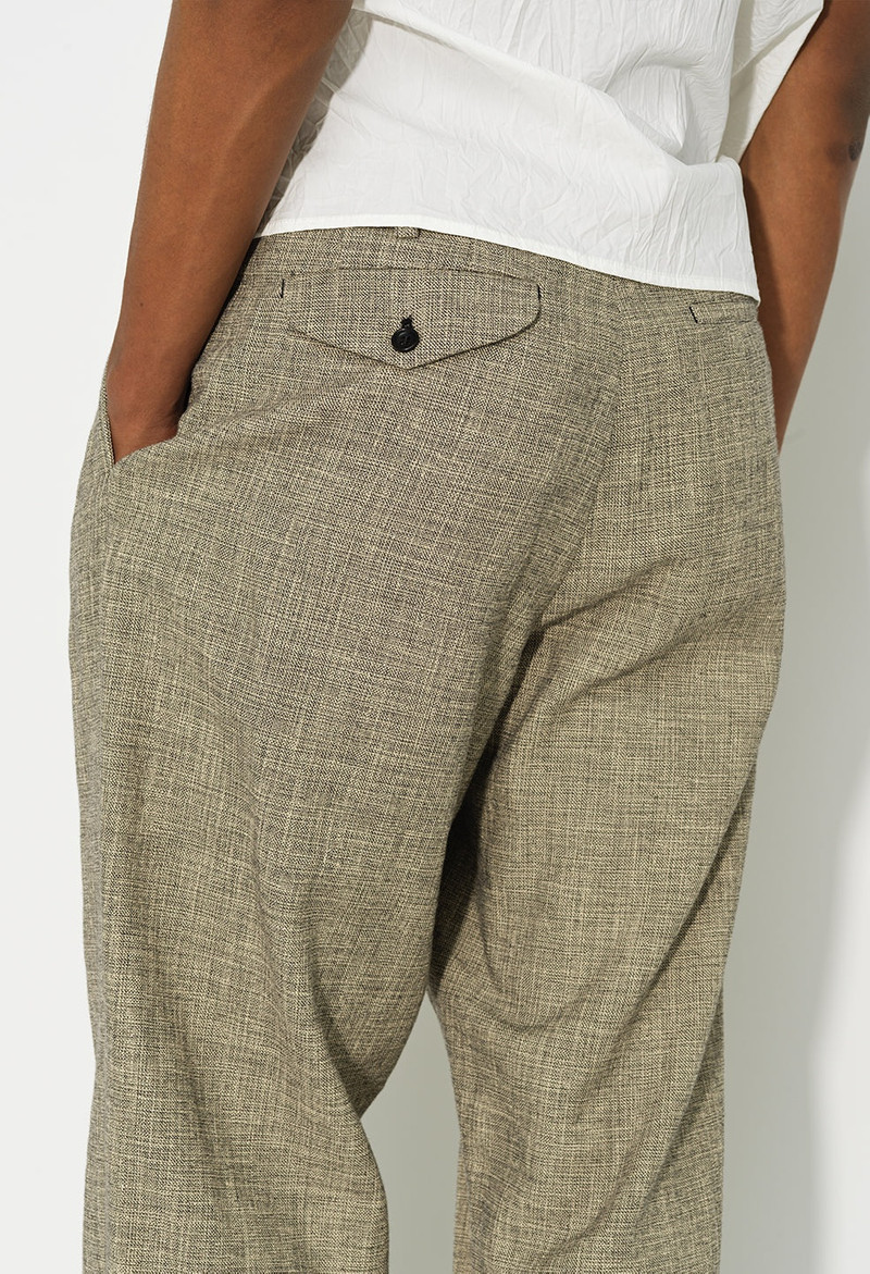LINEN DOUBLE PLEATED TROUSER 8