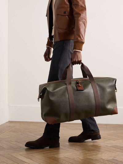 Mulberry Heritage Clipper Large Leather-Trimmed Scotchgrain Holdall outlook