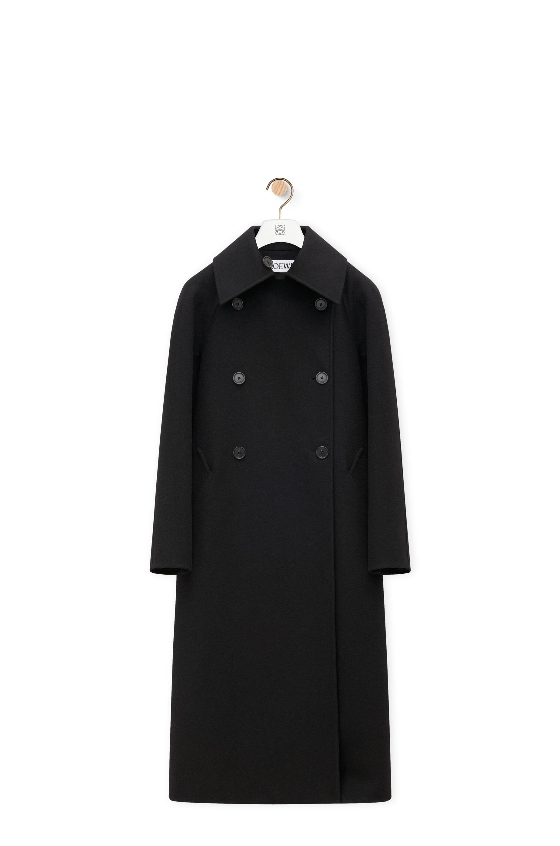 コート Loewe Wool and cashmere double-breasted coat Double-breasted coat in wool and cashmere Grey - LOEWE
