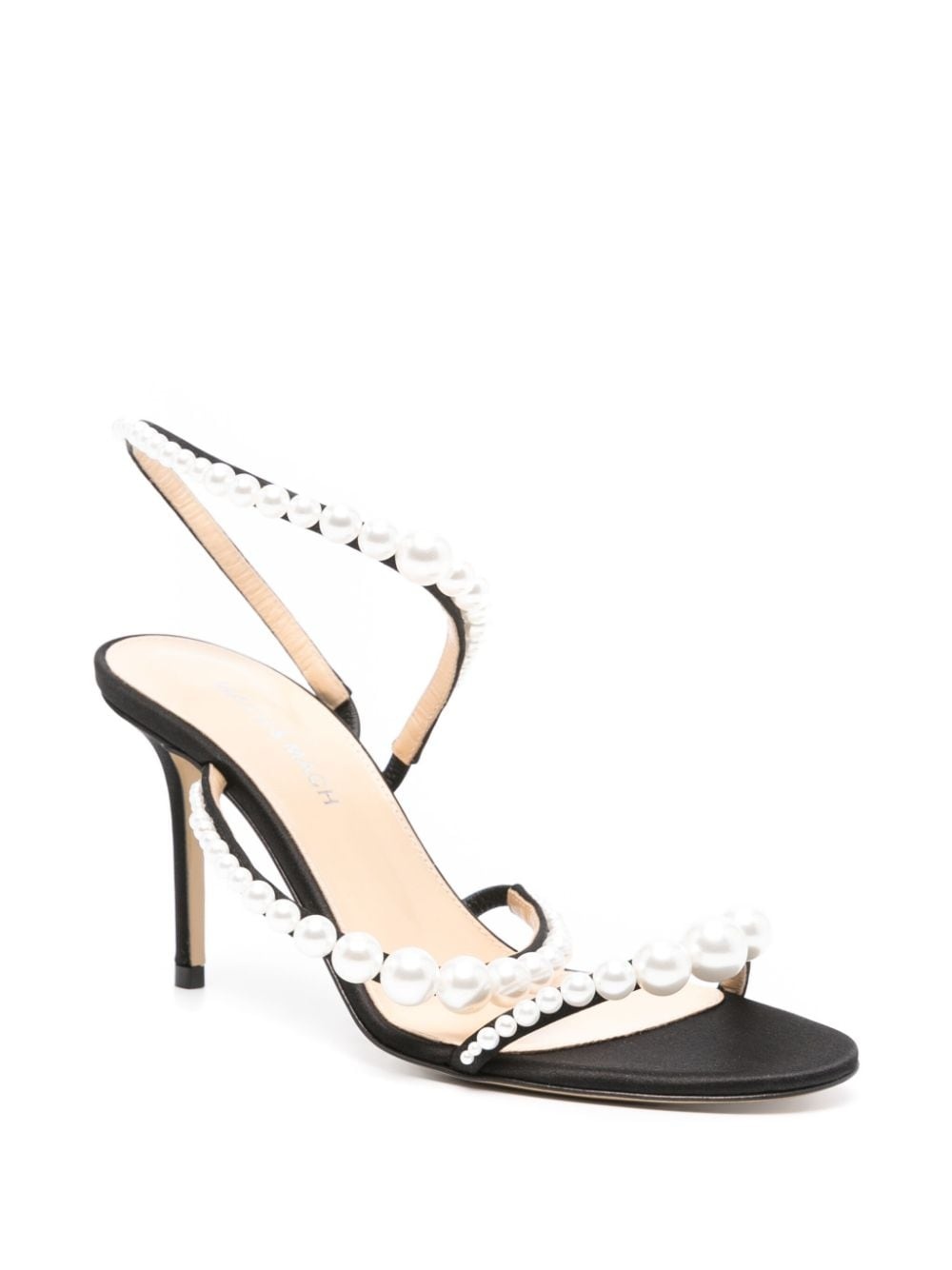 80mm faux-pearl sandals - 2