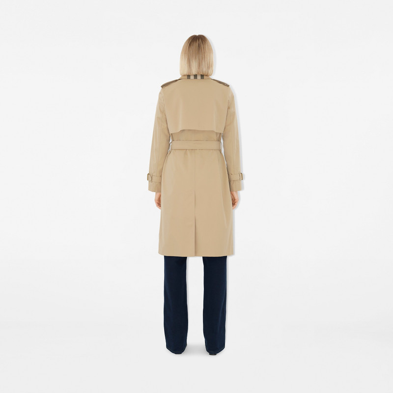뚱 베어 칼라 Gabardine 트렌치 코트 4