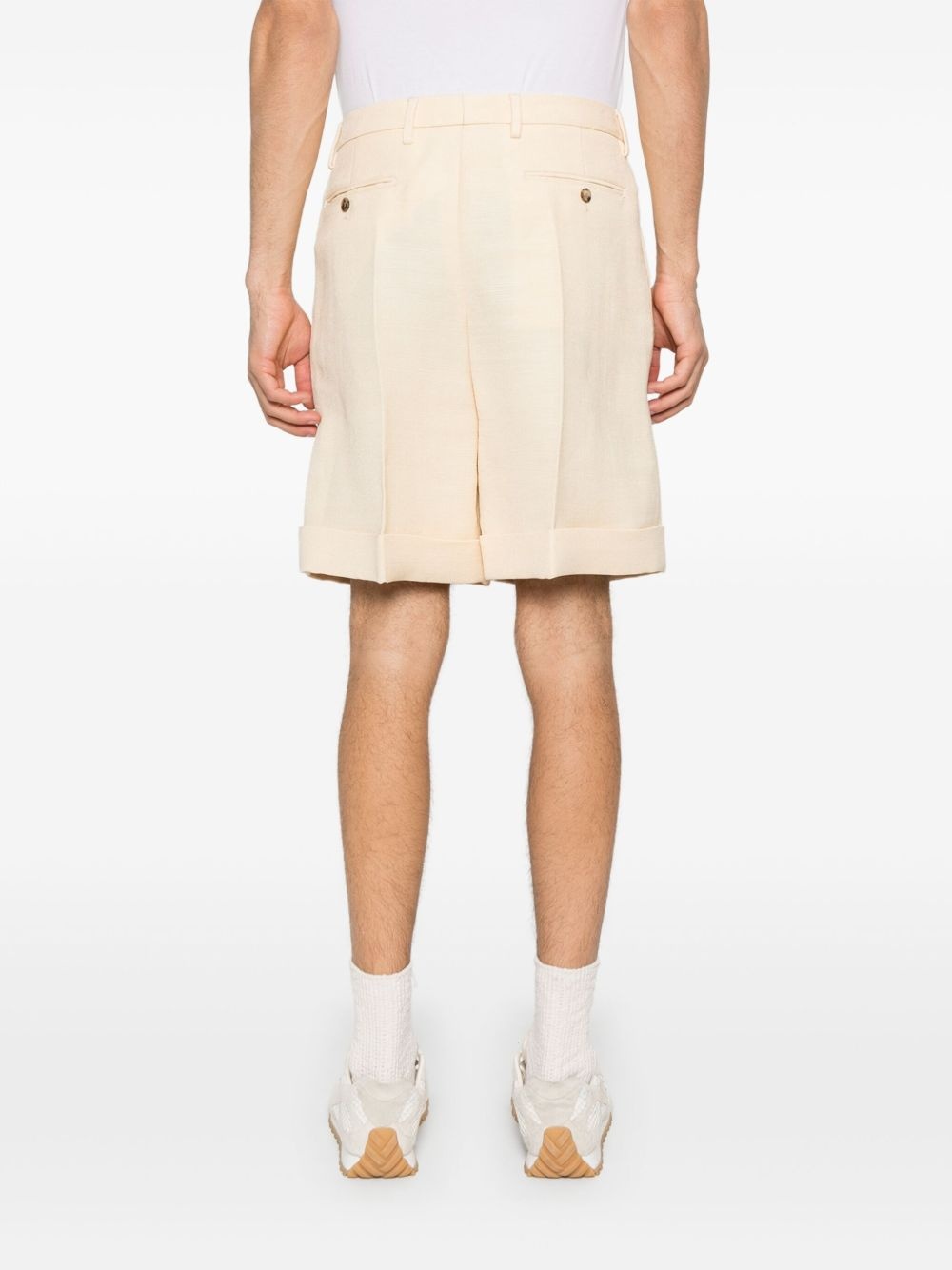 textured shorts - 4