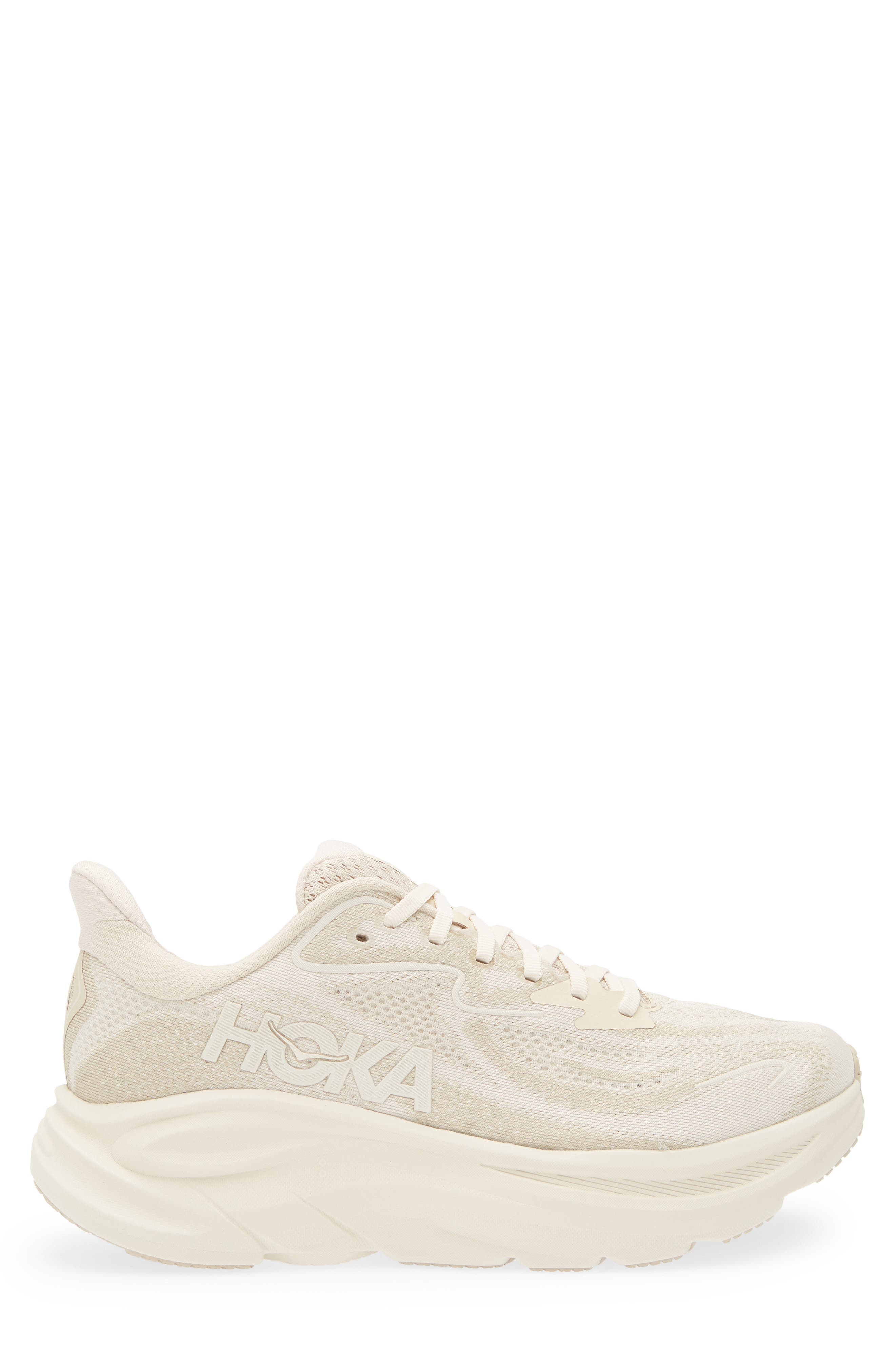 HOKA Clifton 10 Running Shoe in Oatmeal /Oat Milk at Nordstrom - 3
