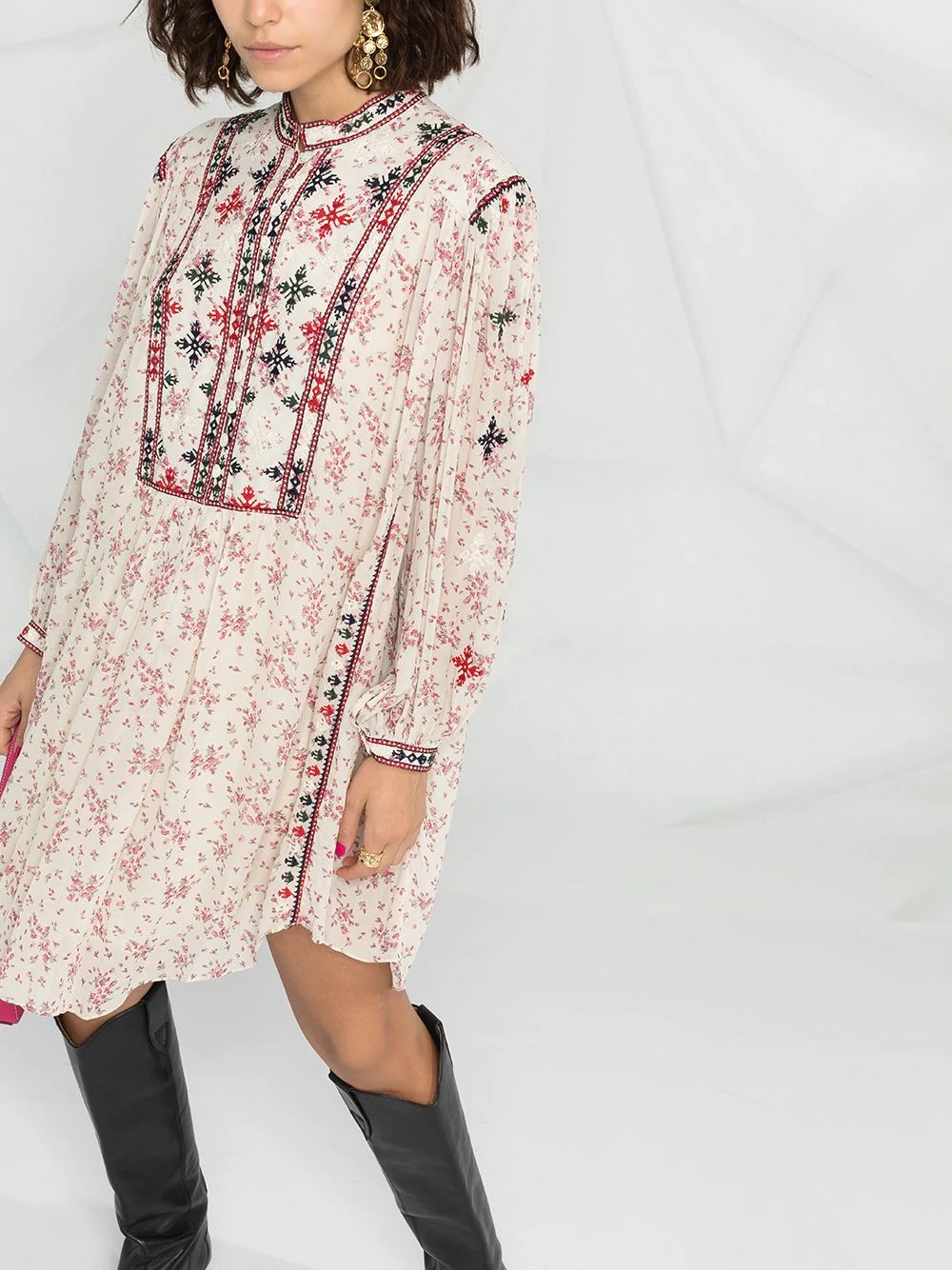 Imalou embroidered shift dress - 5