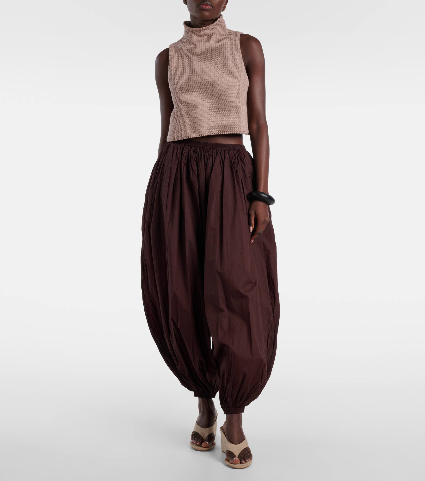 Draped balloon pants - 2