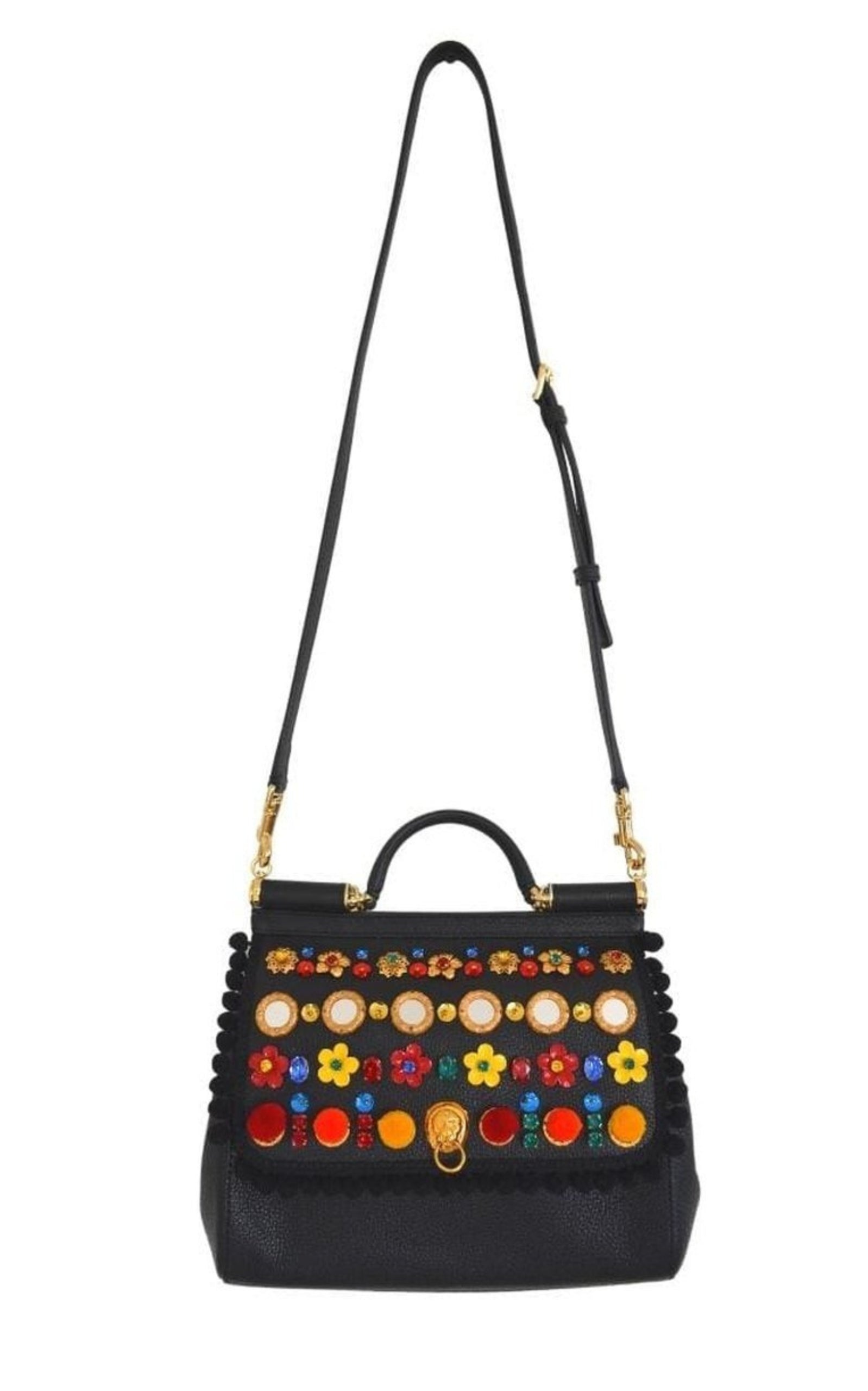 Sicily In Raffia Shoulder Leather Bag - 6