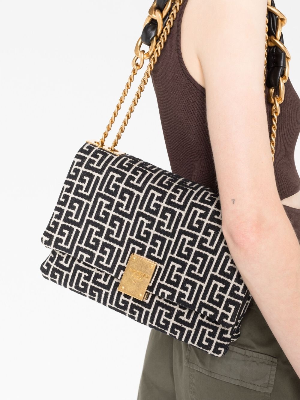 1945 monogram-jacquard shoulder bag - 3