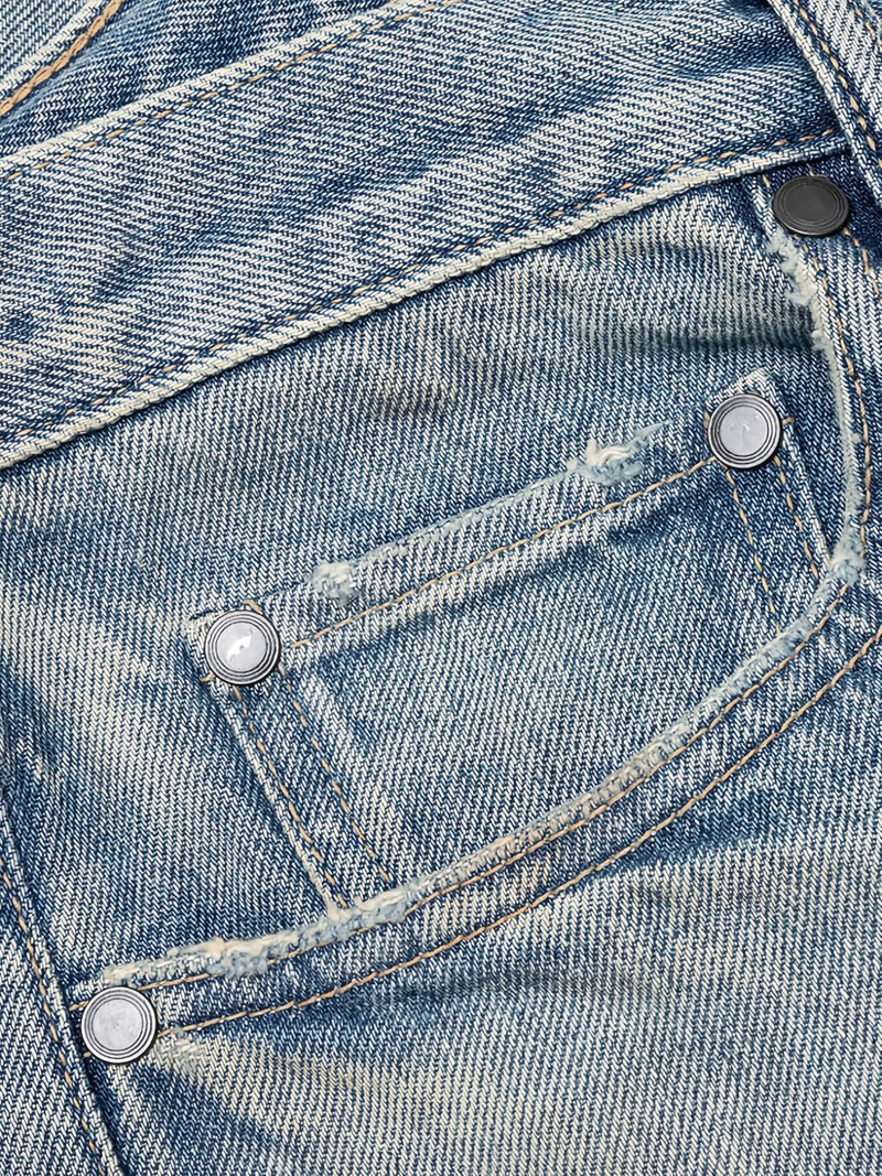 cropped distressed effect jeans 5