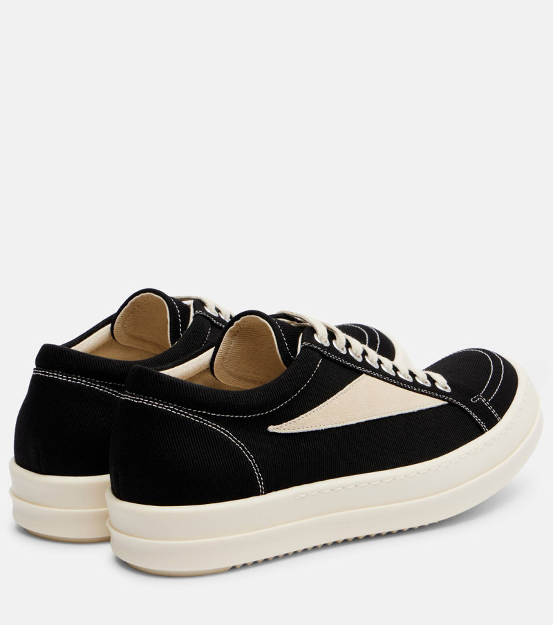 Rick Owens Vintage suede-trimmed canvas sneakers outlook