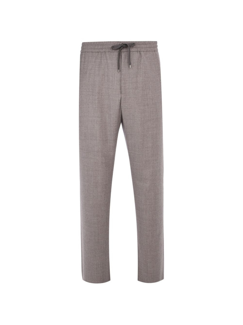 drawstring flannel track pants 1