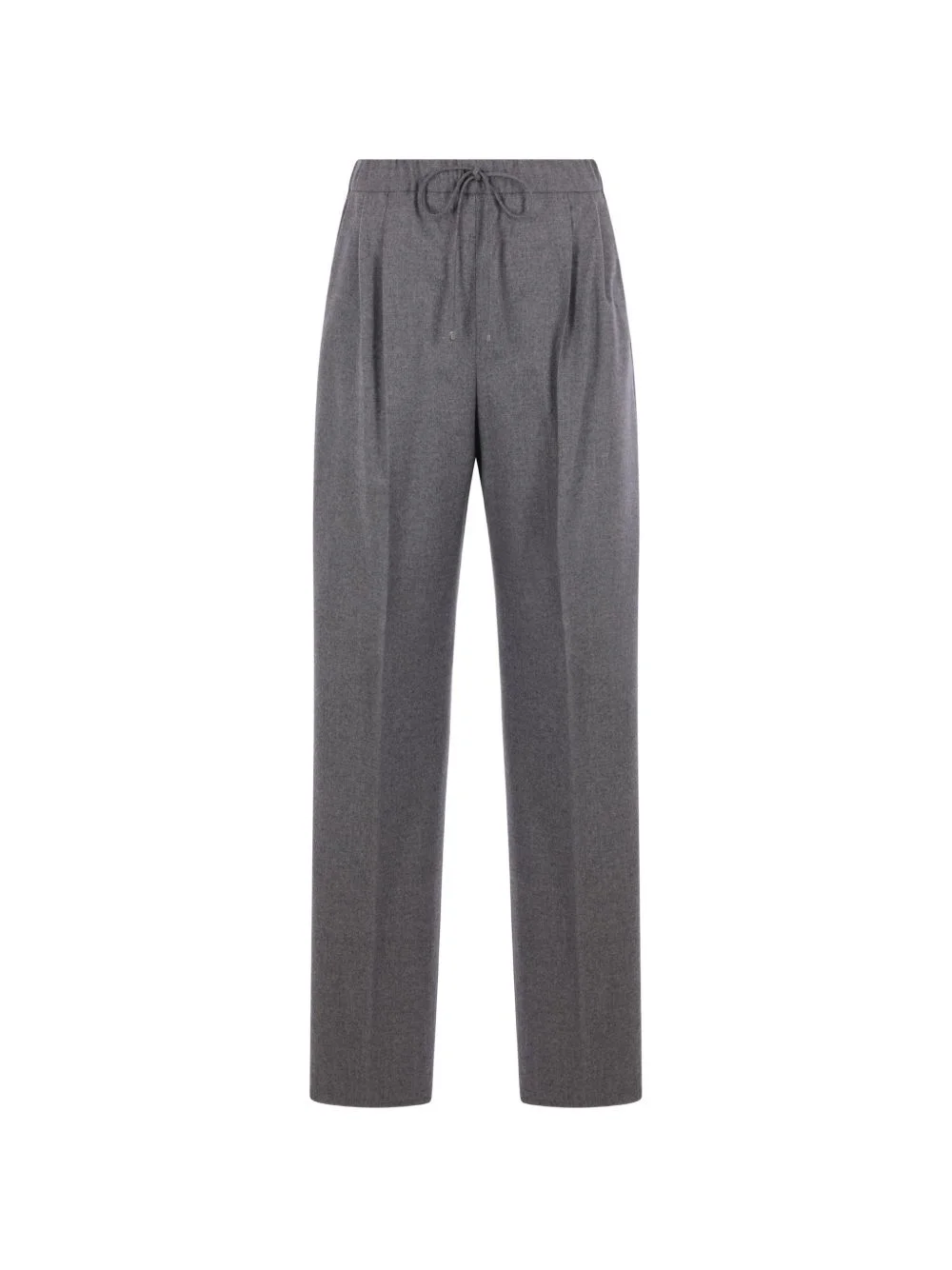 pleated drawstring trousers - 1