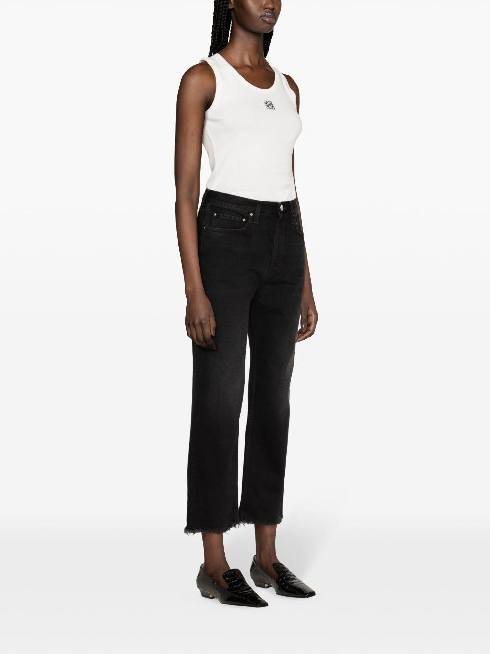Denim cropped jeans - 2
