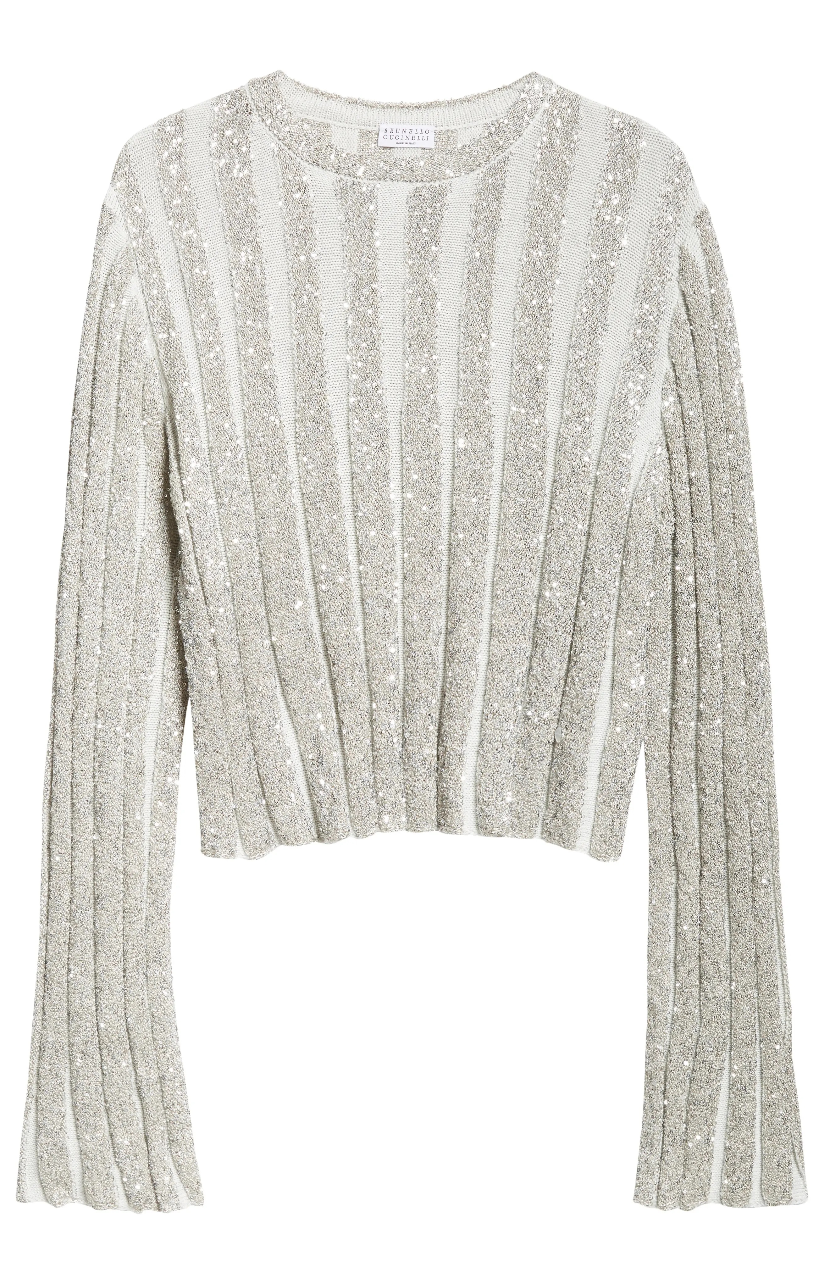 Sequin Rib Sweater - 6