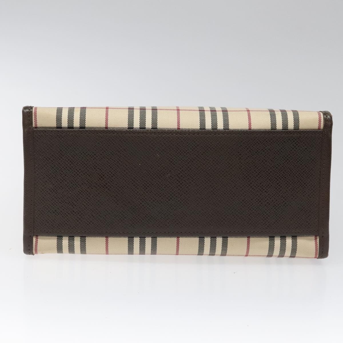 Burberry Nova Check Hand Bag Canvas Beige - 9