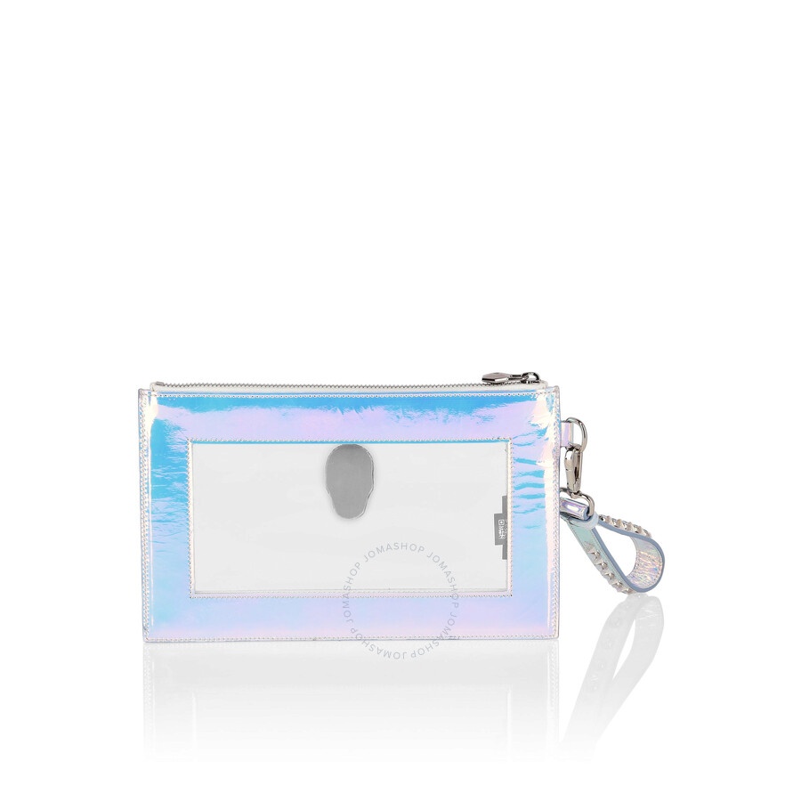 Philipp Plein Studded Transparent Clutch With Strap - 3