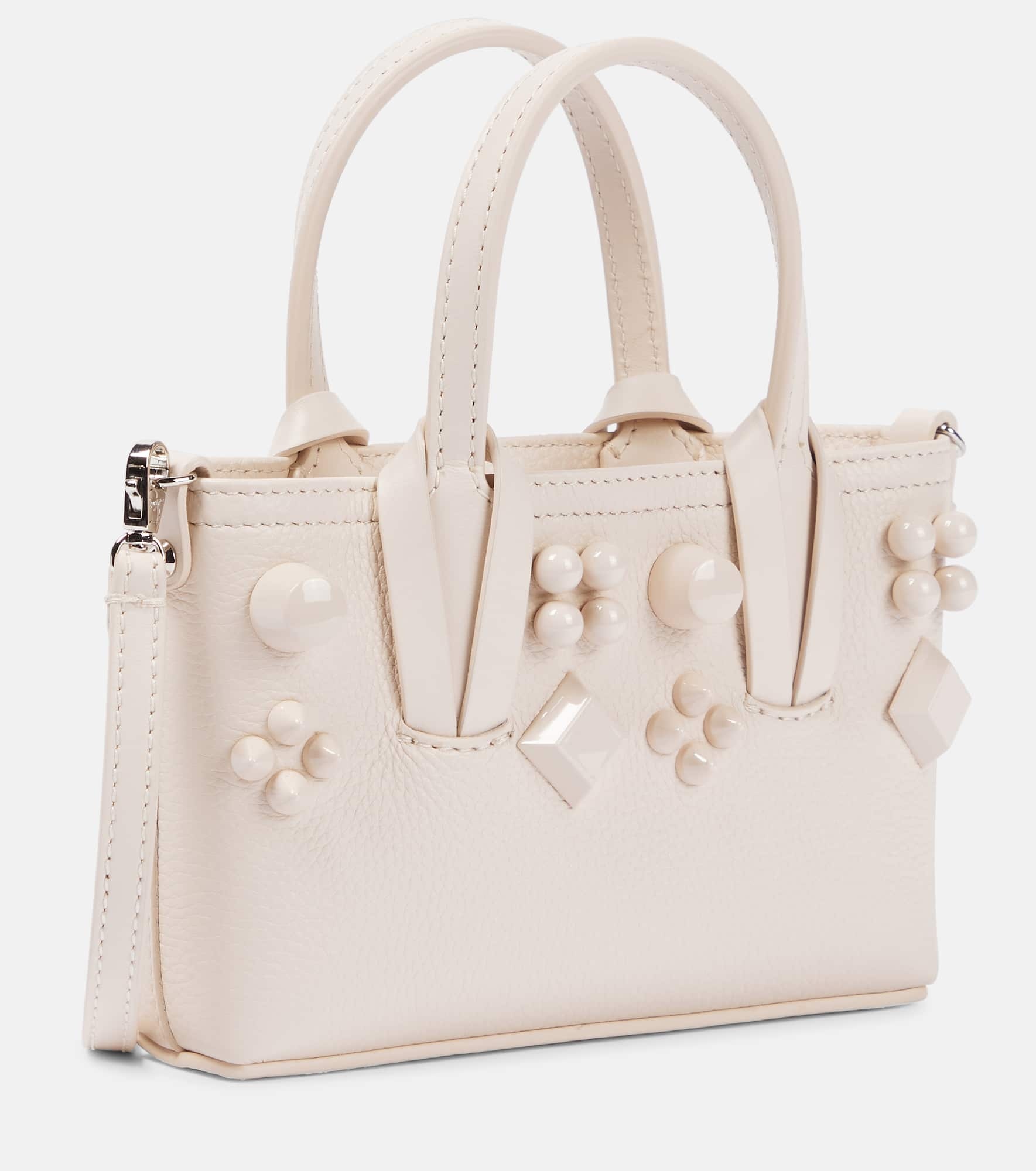 Cabata E/W Nano leather tote bag - 4