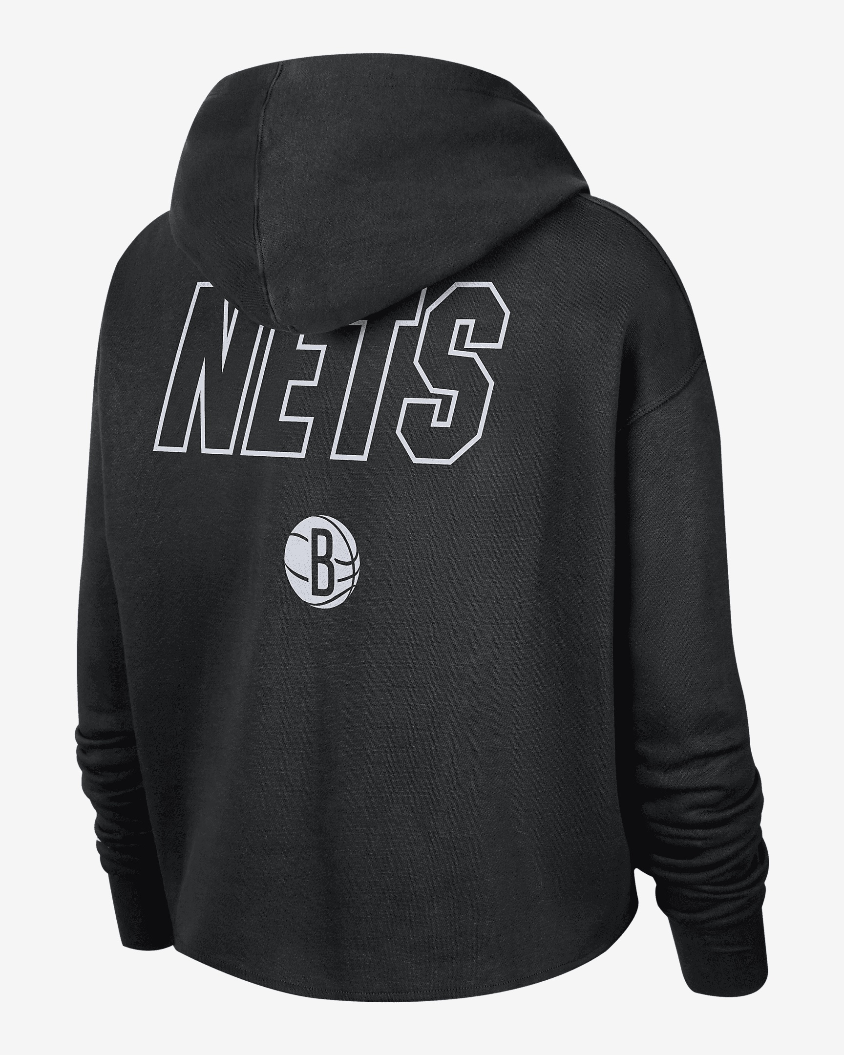 Brooklyn Nets Courtside Nike Women's NBA Fleece Pullover Hoodie - 2