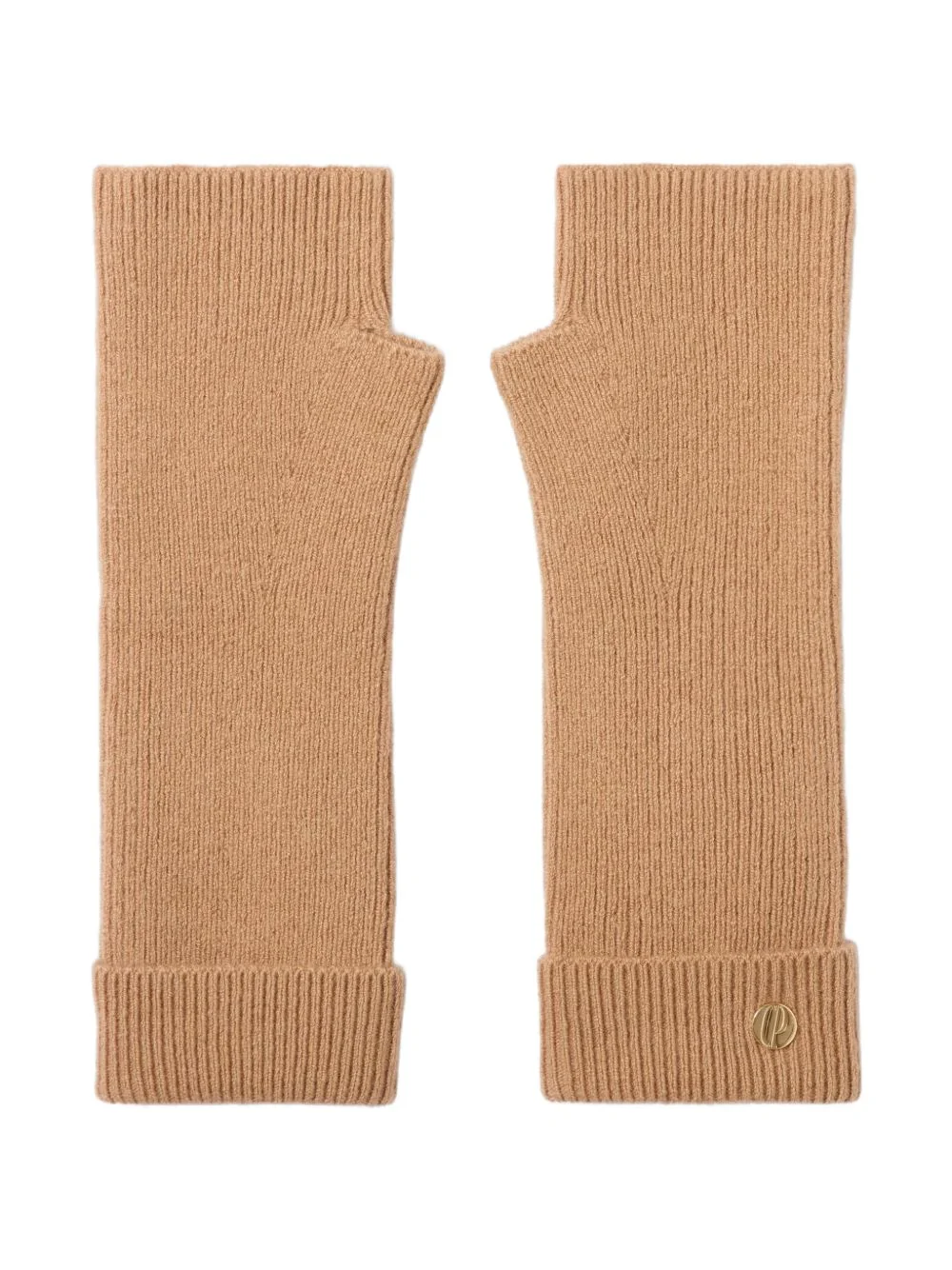 wool mitts with gold CP rivet gloves - 1