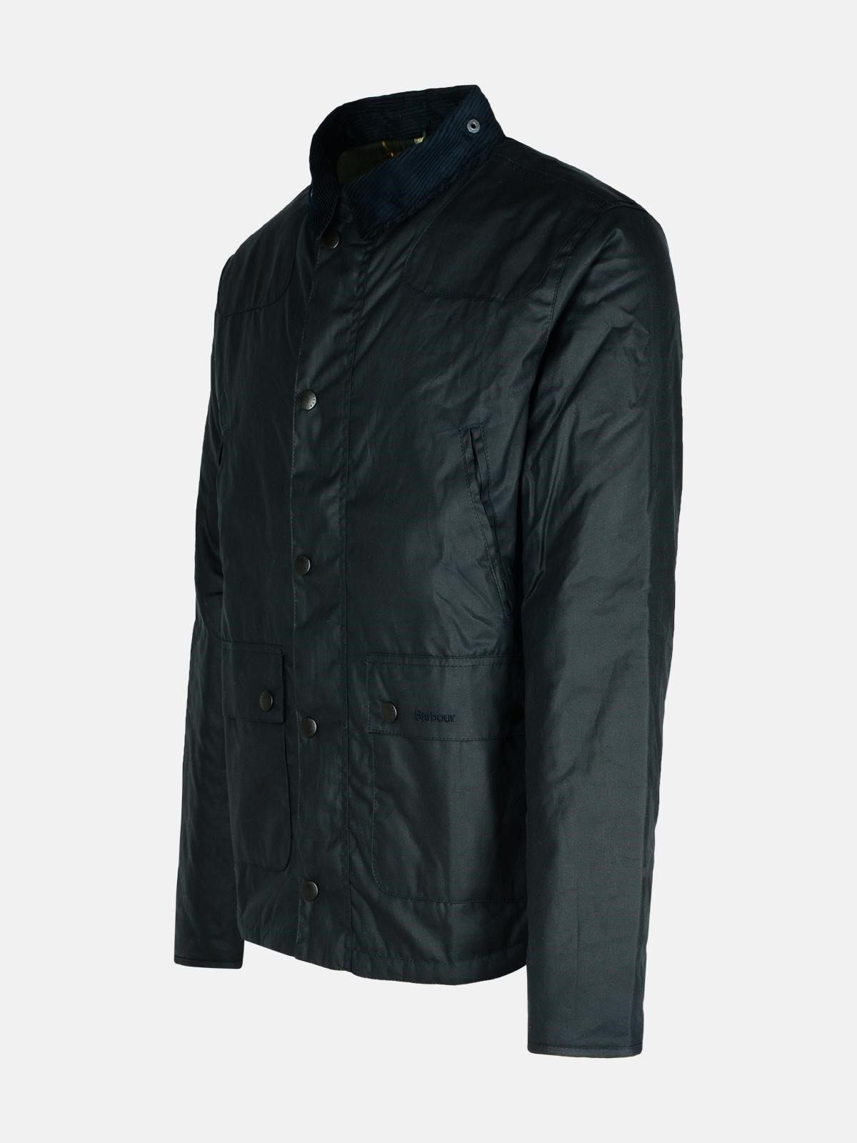 'REELIN' NAVY WAXED COTTON JACKET - 2