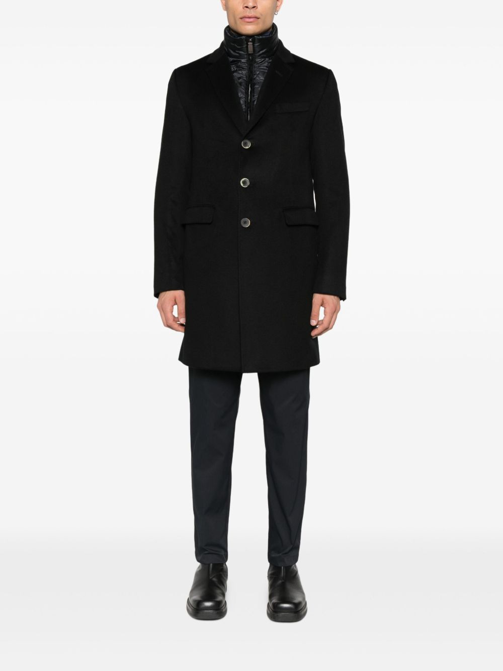 detachable-liner button coat - 2