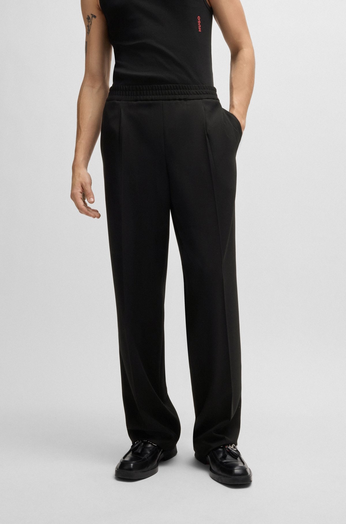 RELAXED-FIT ALL-GENDER TROUSERS WITH ELASTICATED WAISTBAND - 7