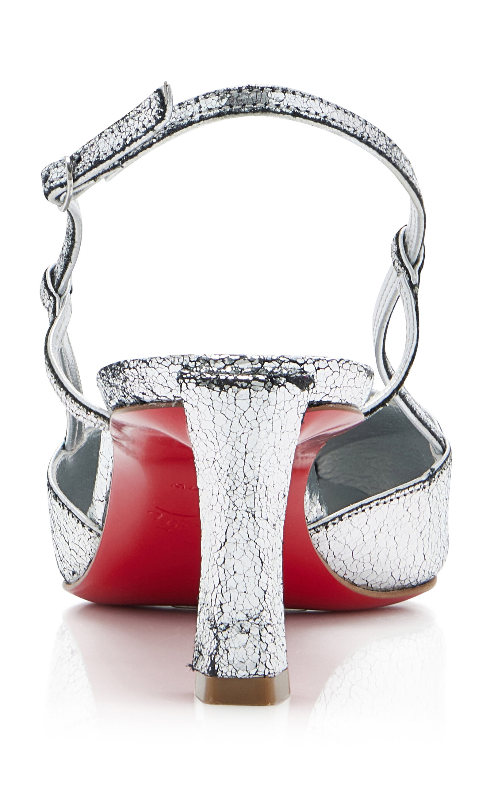 Condoroline Patent Leather Slingback Pumps silver - 6