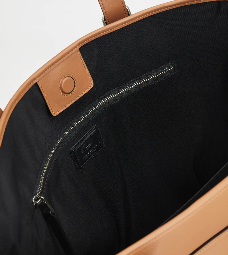 TOD'S SHOPPING BAG IN LEATHER MEDIUM - BROWN 5