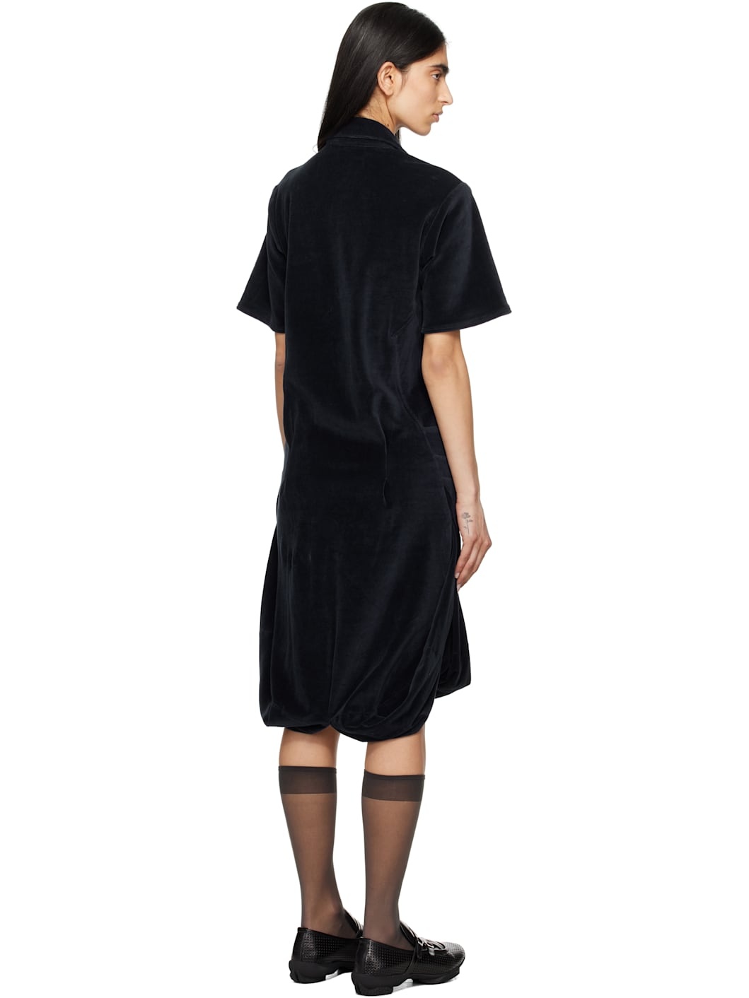 Navy Quasar Jersey Minidress - 3