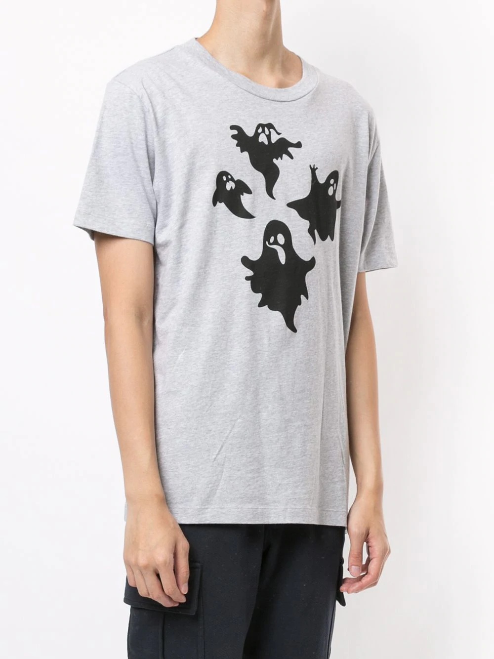 ghost-print cotton T-shirt - 3