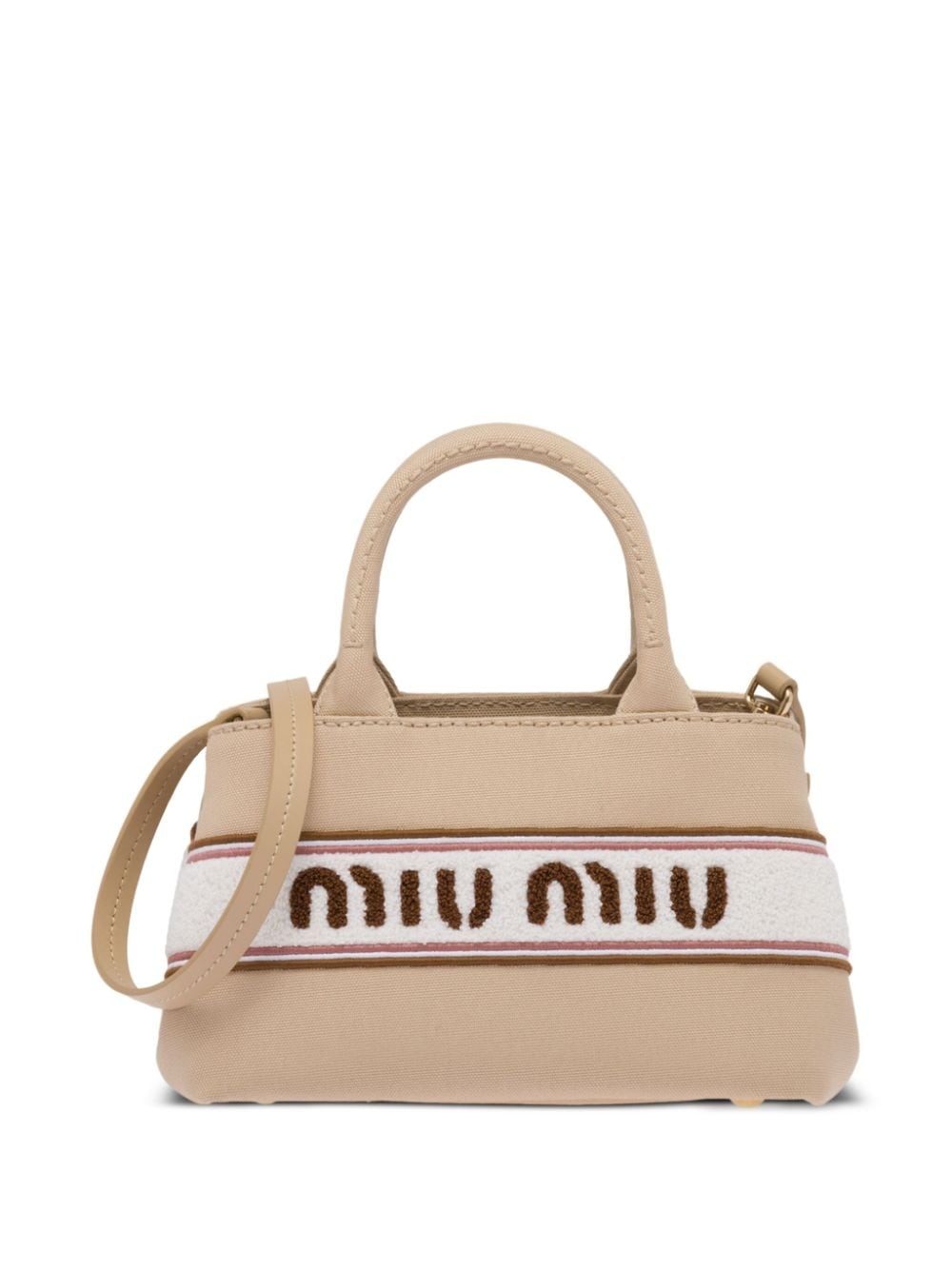 canvas embroidered-logo tote bag - 4