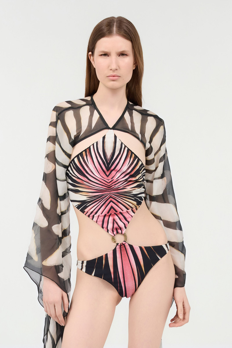 Trikini With Ray Of Pink Print 3