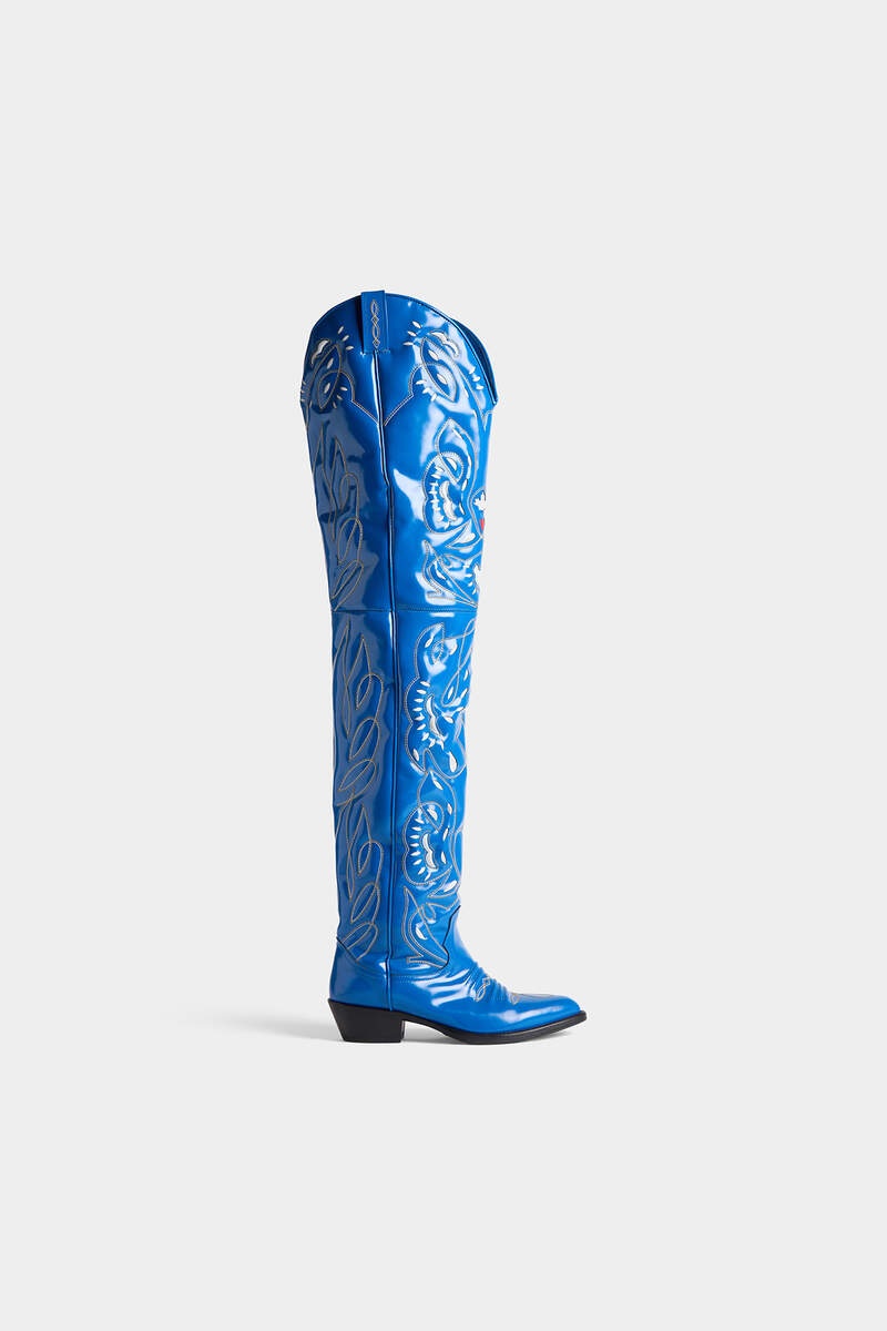 D2 OVER-THE-KNEE COWBOY BOOTS - 1