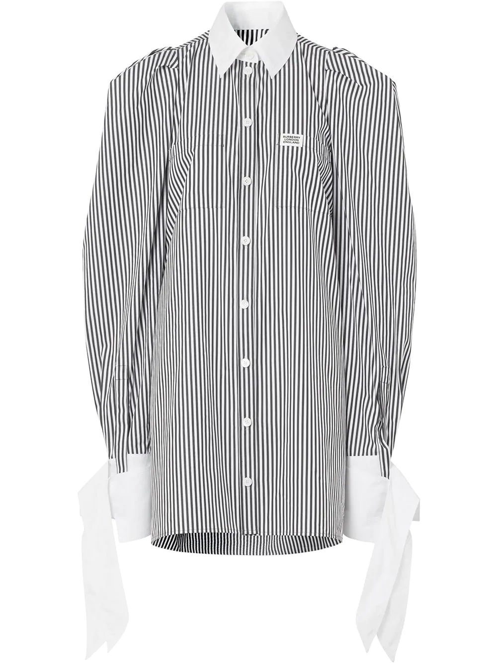 striped shirt dress - 1