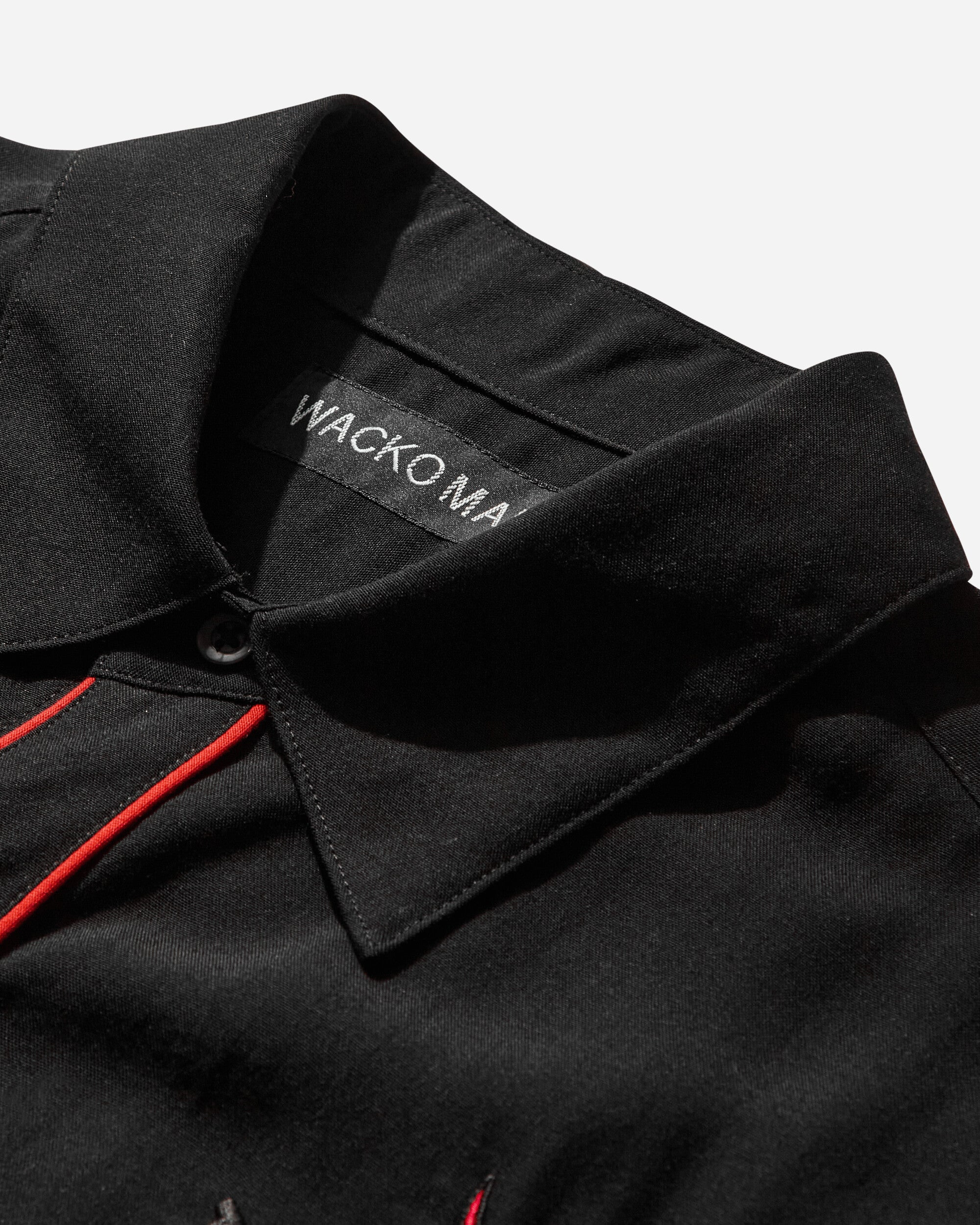 Men's Western Shirt (Type-5) Black / Red - 3