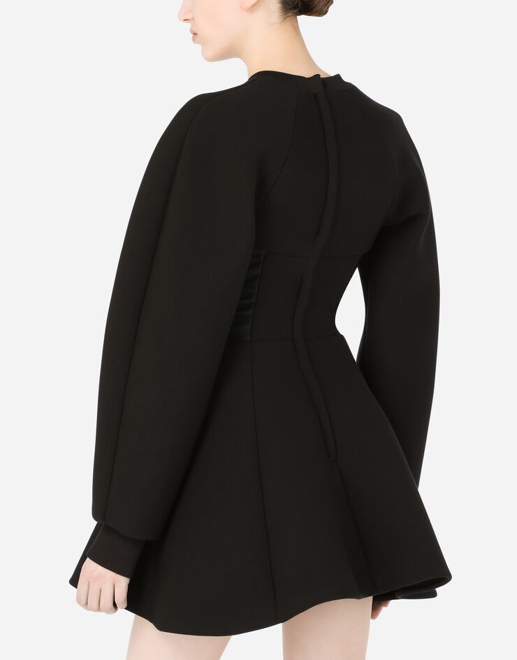 Technical jersey dress with bustier details - 5