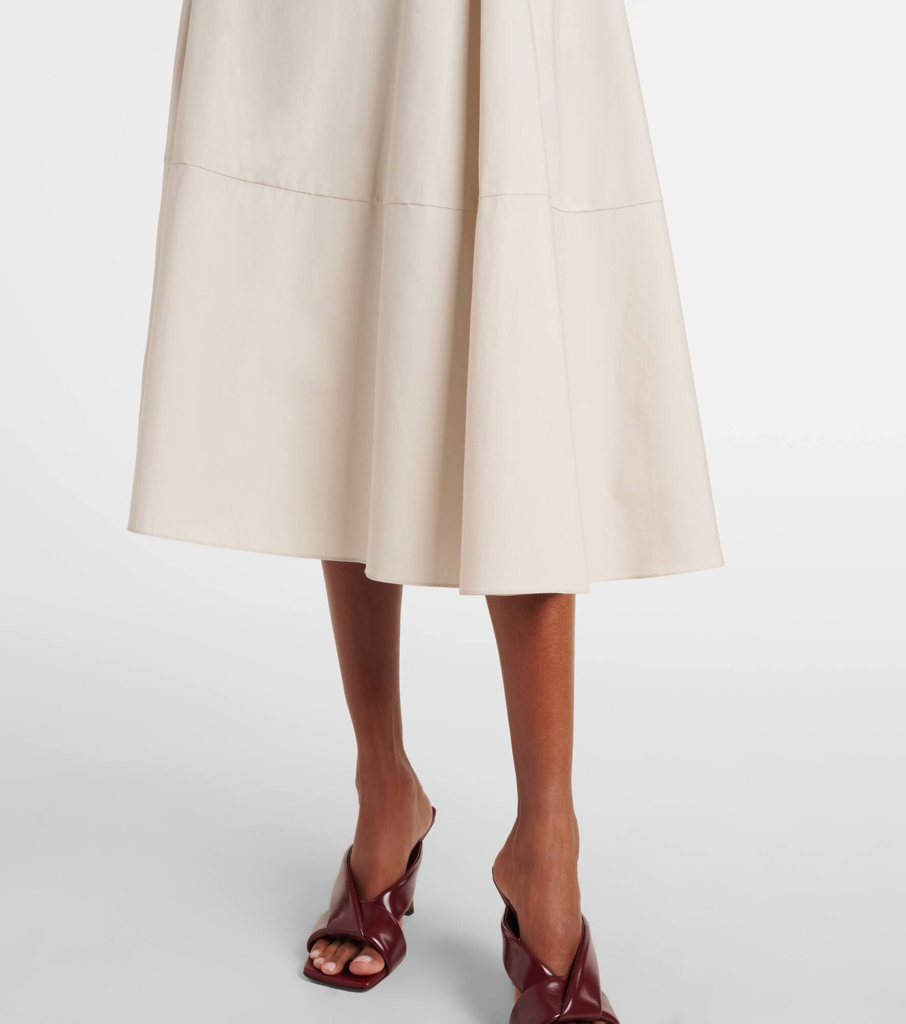 Desy cotton poplin midi skirt - 5